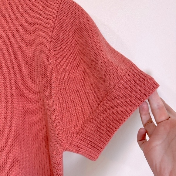 NWT Time and Tru Crewneck Short Sleeve Sweater Pink Camellia Size Small - Picture 5 of 15